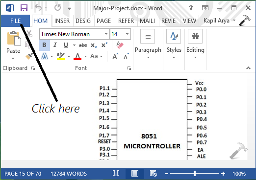 edit password protected document on word