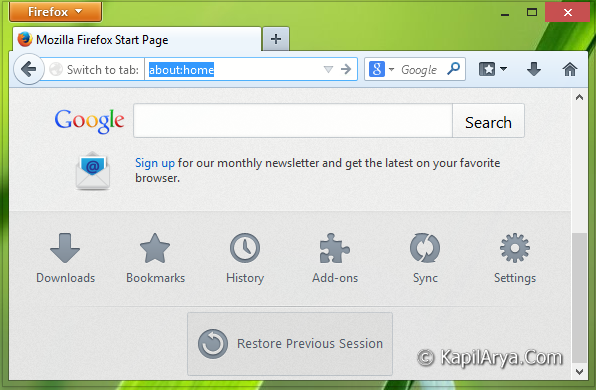 how to restore tabs on firefox