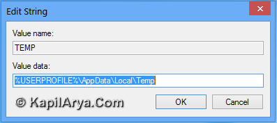 change anyburn temporary file location