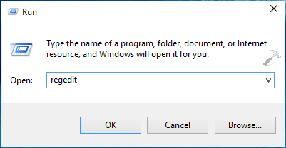 Windows 10 Registry Editor