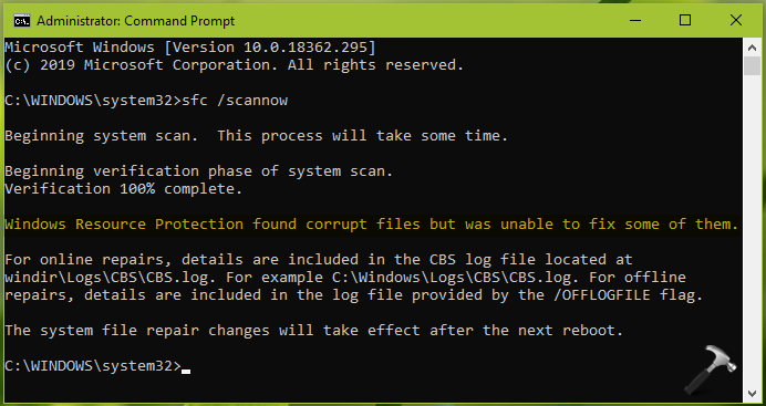 Fix Windows Resource Protection Found Corrupt Files But Was Unable To 4332